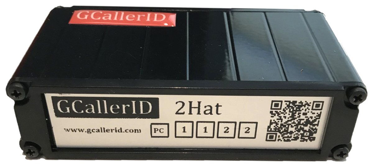 GCallerID 2Hat ön görünüm, model etiketi